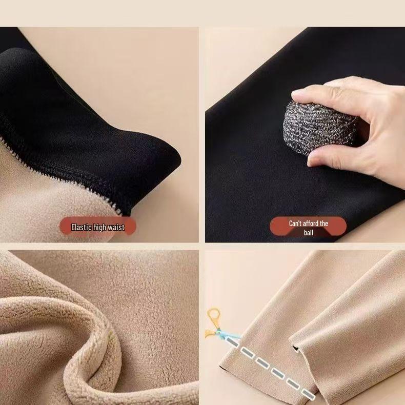 Herren-Motorradhose mit Fleecefutter, wintertauglich, dick und warm, kälteabweisende Baumwollleggings