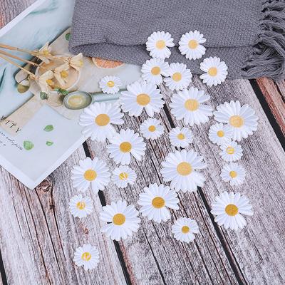 5Pc Diy Craft Clothing Applique Sunflower Daisy Sewing / Iron Embroidered Applique