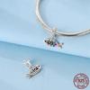 Real Copper Charms Four-Leaf Clover Tree Of Life Beads Fit Original Bracelet Pendants Making Fine Jewelry For Women