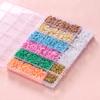 3440-3740pcs 6mm Clay Beads with Imitation Pearl Beads Rhinestone Spacer Bead for Friendship Bracelet DIY Jewelry Making Kits