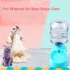 1 Pcs 3.5L Blue Large Automatic Dog Waterer Pet Food Drinking Device Travel Bowl