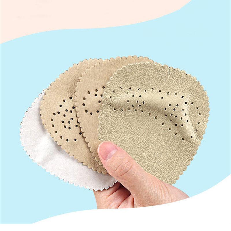 1 Pair Women Premium Leather Anti-Skid Sticker for High Heels Non-slip Inserts In Forefoot Self-adhesive Gel Insoles Foot Pads