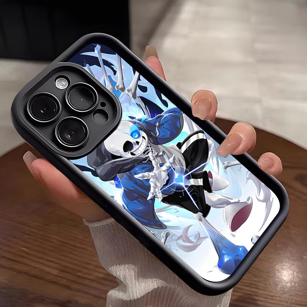 

Sans Undertale Phone Case For IPhone 17 Pro Max 15 Pro 16 14 Plus 12 13 Mini 11 Pro Shockproof Soft Cover iPhone 16 Plus