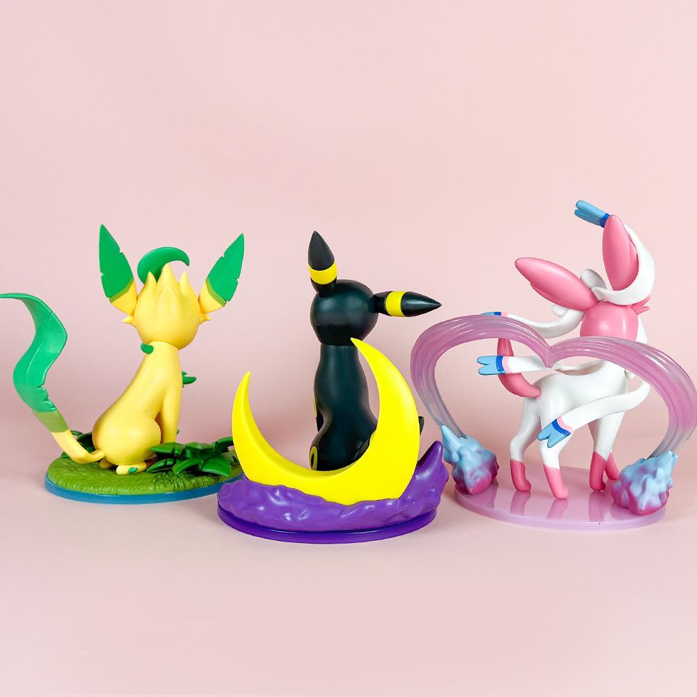 Anime character Ibu family fairy Ibu Moon Ibu Leaf Ibu Pet Pokémon figurine model birthday gift