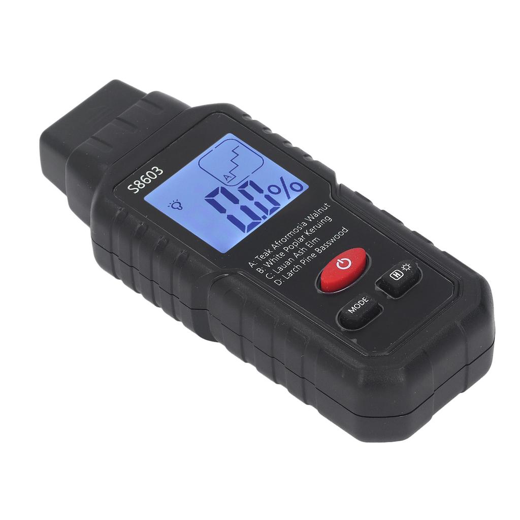 Wood Moisture Meter Pin Type LCD Digital Water Leak Detector Timber Humidity Tester Dampness Sensor