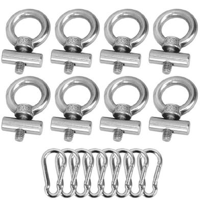 Awning Rail Stoppers 6mm Stops Motorhome Campervan Campers Stainless Steel Parts Awning Rail Stopper with Carabiners