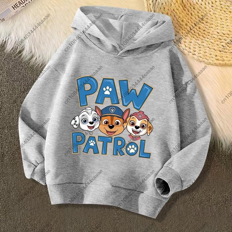 2026 Autumn Winter PAW Patrol On Patrol Casual Print Hoodie for Kids Toddler Boys Girls Casual Pullover Sweatshirt Soft Cozy Top