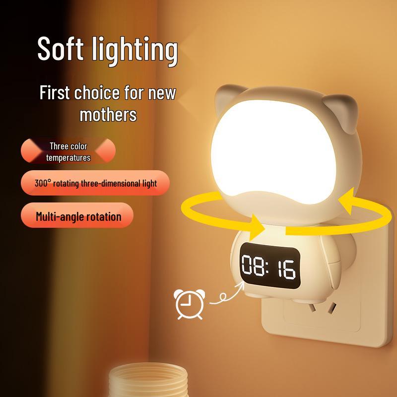 Cartoon-Nachtlicht: Baby Stillen & Augenschutz Nachttischlampe