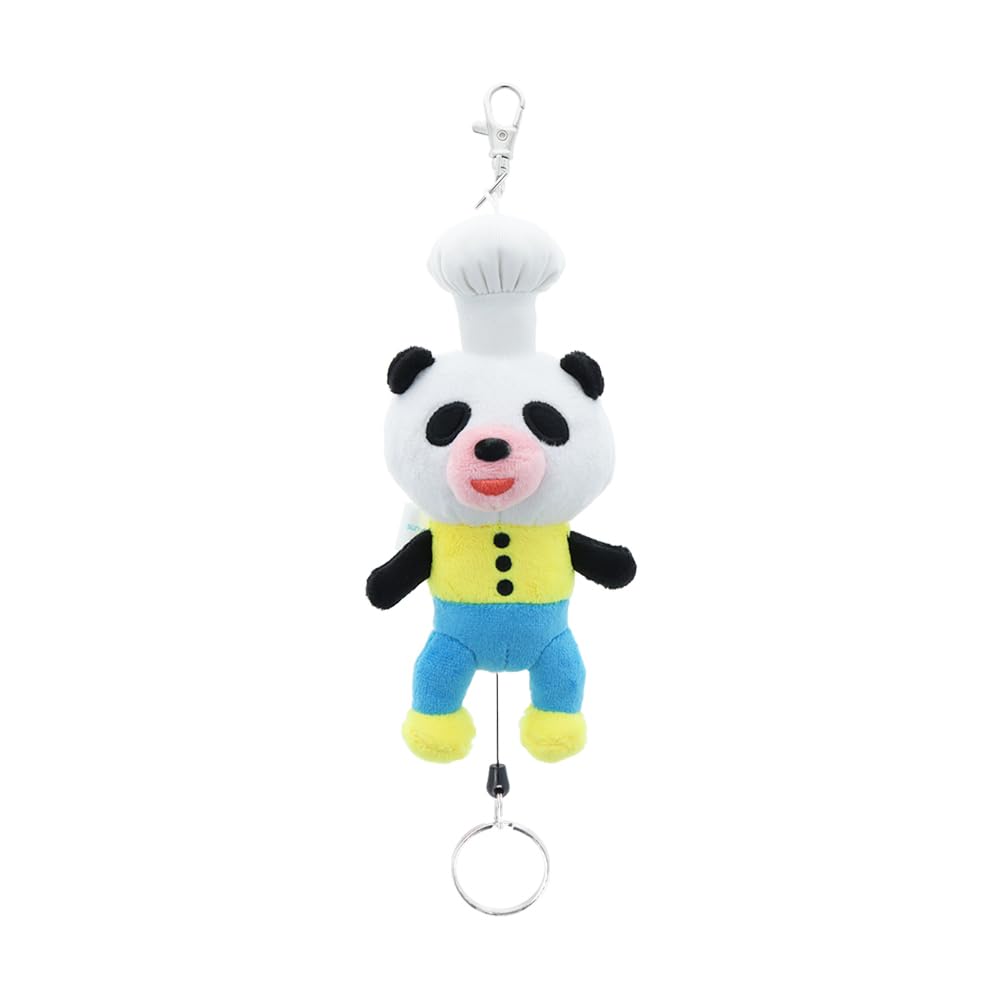 Sunstar Stationery Panda Cuillère et Porte-clés Panda à Frire avec Bobine, Motif A, S8347484