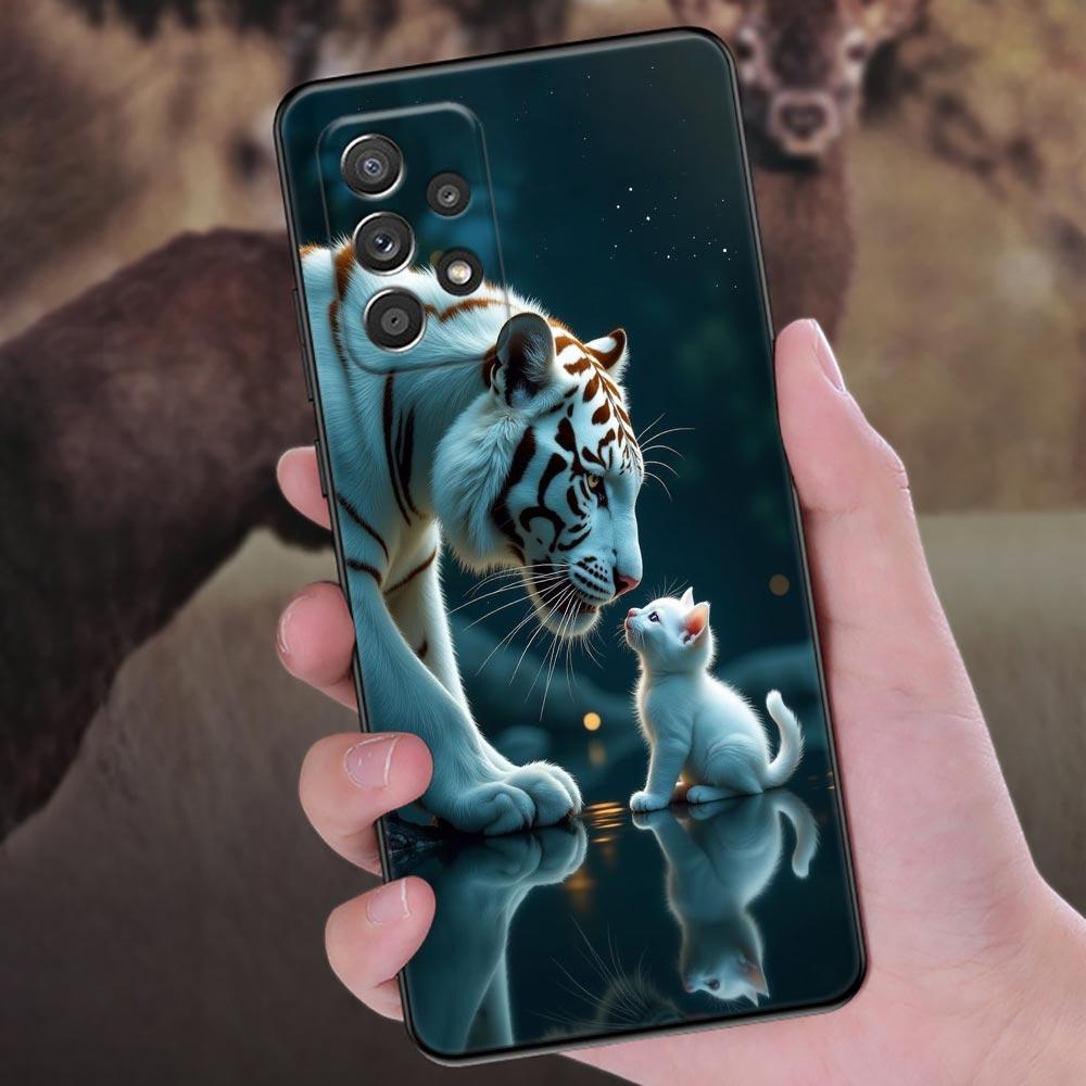 The Wolf Lion Cat Phone Case For Samsung Galaxy A57 A56 A37 A55 A36 5G A26 A54 A52 A35 A34 A25 A17 A16 A15 A07 A06 Soft Cover