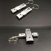Portable Stainless Steel Dual-Pipe Mini High Decibels Survival Keychain Whistle