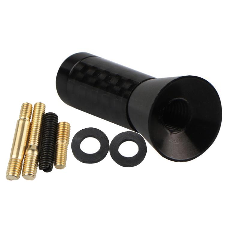 3.5cm Brand New Black Screw Metal Short Stubby Mast Antenna Car Styling Roof Antenna Enhanced Signal Car Accessories