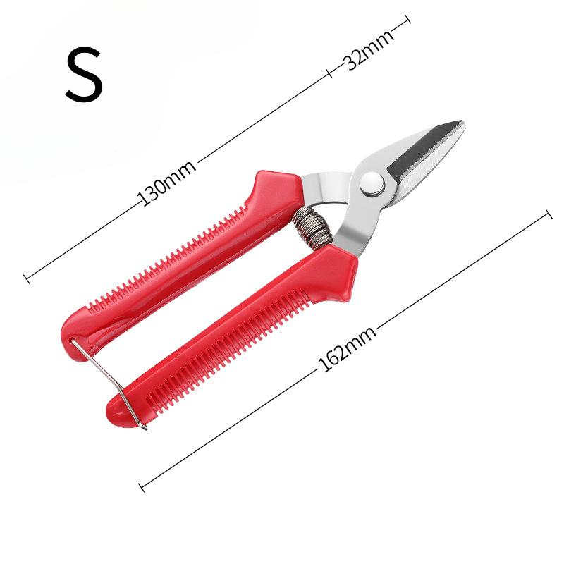 

3 размера секатор с прямой головкой из нержавеющей стали с нескользящей ручкой садовые ножницы для бонсай домашнего использования S