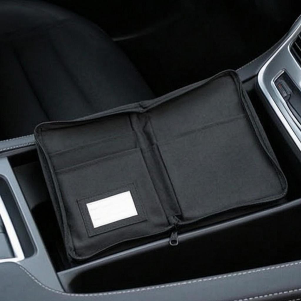 Auto-Zulassungs- und Versicherungsdokumentenhalter Reißverschluss Mehrfachtasche Armaturenbrett