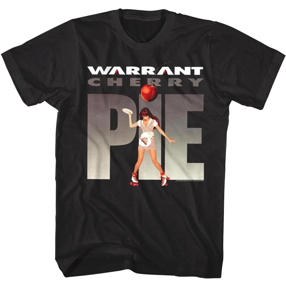 Warrant Cherry Pie Album Cover Art Waitress Men's T Shirt Rock Band Tour Merch High-end Luxury Is for Both Men and Women Top Y2k