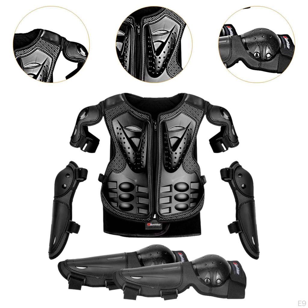Kinder Motorrad Schutz Anzug Brust Wirbelsäule Zurück Protector Dirt Bike Ausrüstung für Reiten Motorrad Im Freien