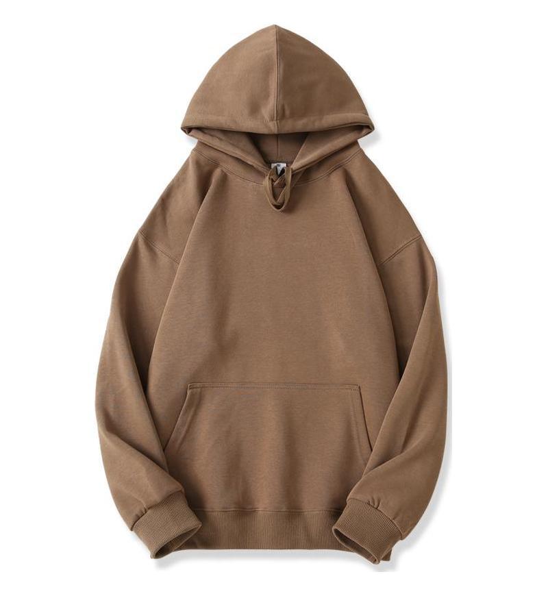 Autumn/Winter Velvet Thick Hoodie - Loose, Drop Shoulder, Couple Style