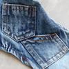 Bichon Teddy Denim Overalls: All-Season Four-Legged Outfit for Small Dogs