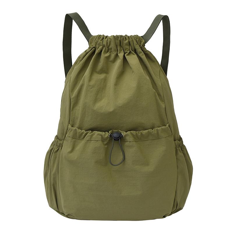 Schoolbag Lightweight Beam Drawstring Backpack Korean Large Capacity Outdoor Commuter Leisure Foldable Backpack