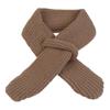 Children Cross Knit Scarf, Soft Solid Color Kids Winter Neck Warmer, Toddler Neck Collar Scarf
