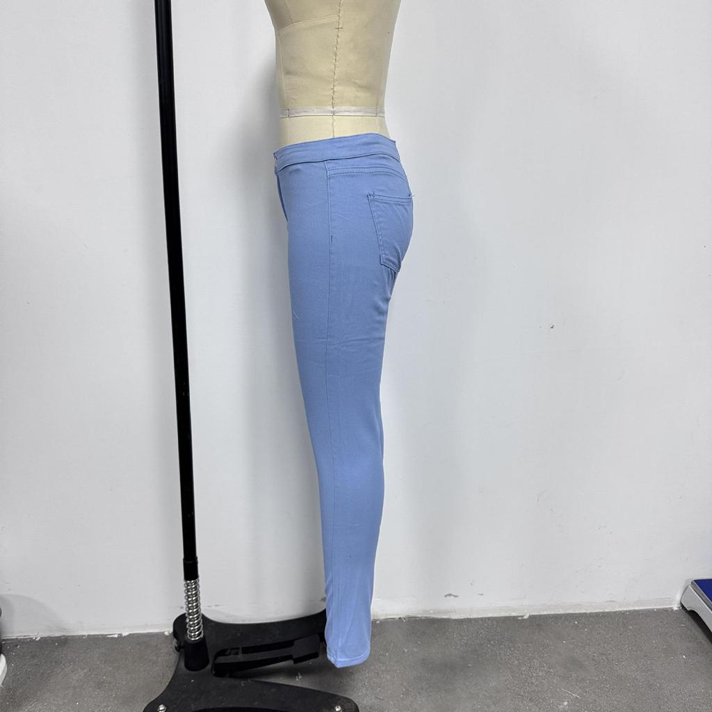 Women's Slim Fit Multi-Color Elastic Denim Pants
