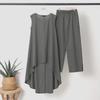 2024 Women's Asymmetrical Sleeveless Top & Loose Pants 2-Piece Set - Spring/Summer Sportswear