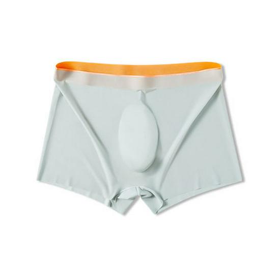 Мужские летние ультратонкие бесшовные боксеры-брифы больших размеров из ледяного шелка XXXL