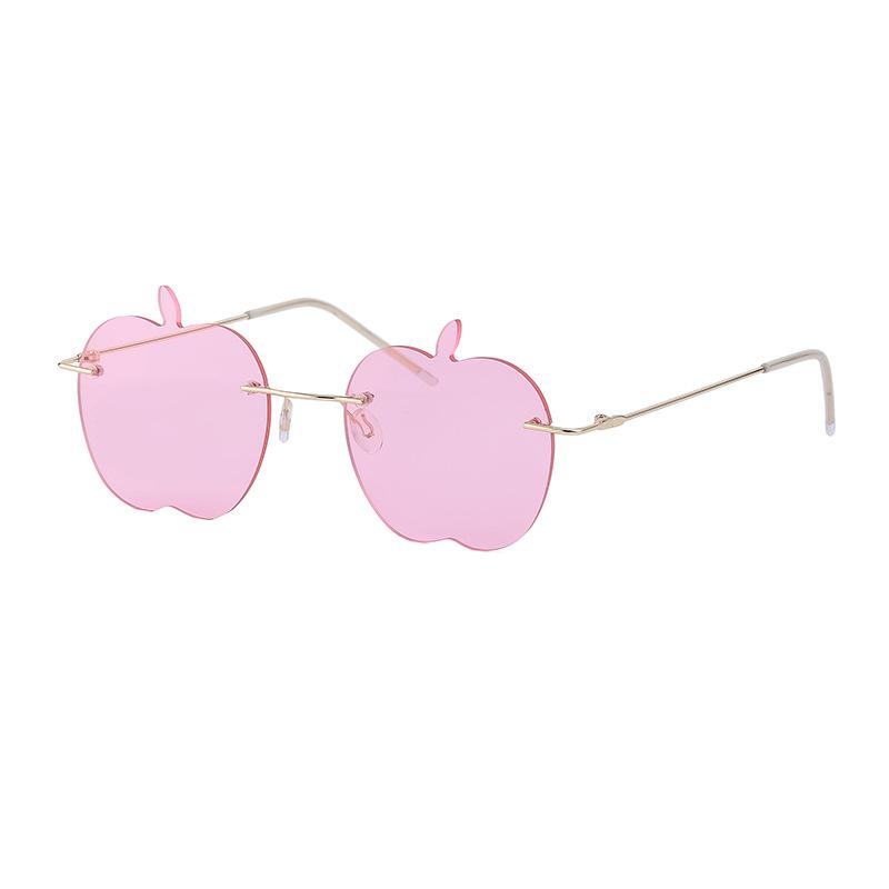 Personalized Sunglasses Ladies Rimless Apple Sunglasses Women'S Tide Party Ball Funny Sunglasses Shades