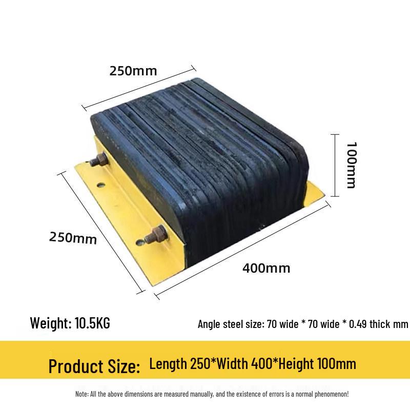 Rubber Anti-Collision Pad Car Stopper for Warehouse Dock and Truck Unloading