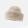 2024 Winter Plush Ear Protection Cap Windproof Keep Warm Headgear Fluffy Fur Fisherman Hat for Women Fashion Female Hat Gifts