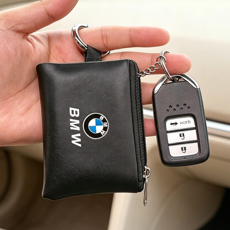 Car Key Bag Pendant Keychain Leather Mini Card Holder Coin Purse For BMW F30 F10 E90 F20 E46 E60 E70 E39 E36 E87 X7 E92 E91 E28 JG4