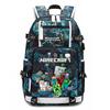 Hot Selling Minecraft Game Peripheral Printed Backpack Outdoor Large Capacity Travel Bag