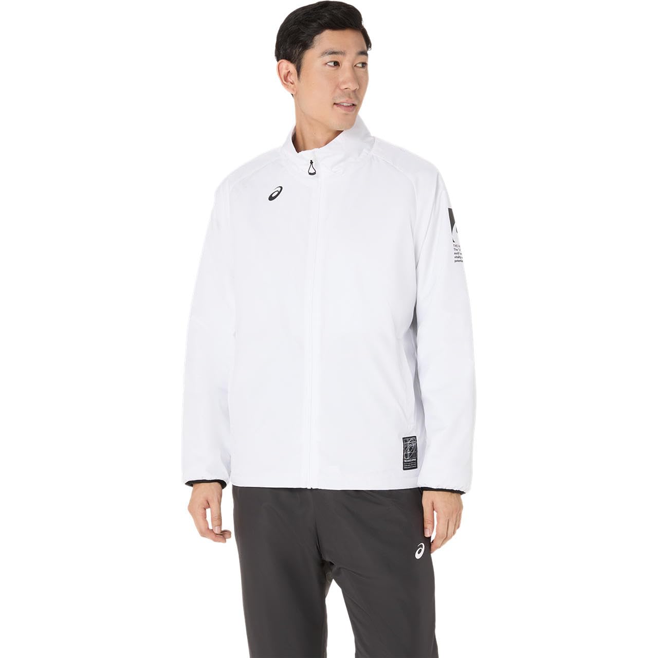 

ASICS Training Wear Padded Windbreaker Jacket Unisex Size 100 XS 2031F178, Adult, (Brilliant White),