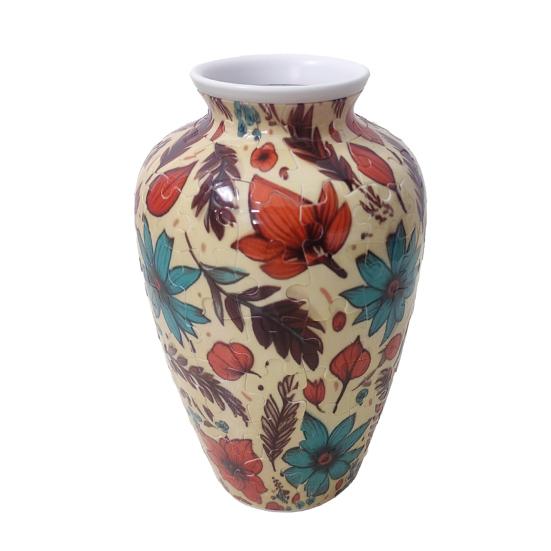 3D Puzzle Vase DIY Puzzle Vase Flower Holder 160 Curved Puzzle Pieces Decorative Floral