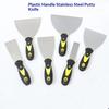 Stainless Steel Putty Knife Plastic Handle Scraper Flexible Blade Filling Painting Tool For Diy Wall Renovation Construction Use