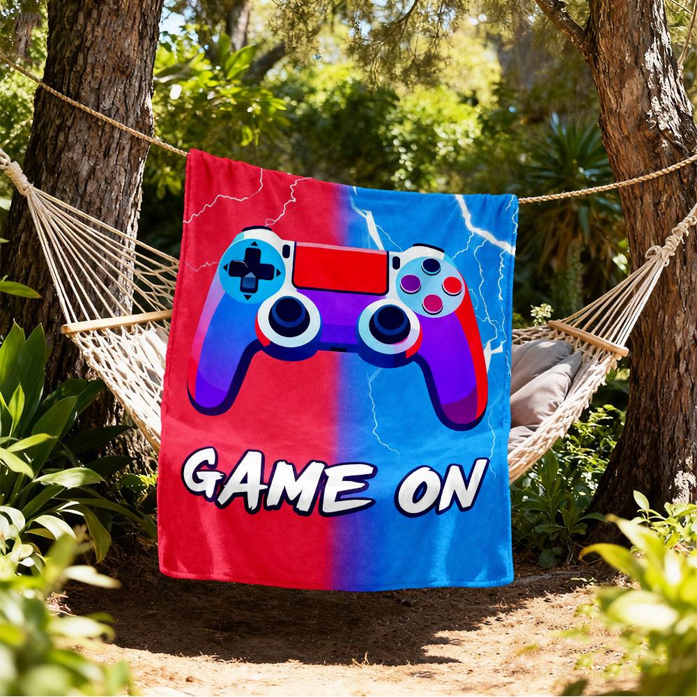 

Game On Outdoor Flannel Blankets, Outdoor travel, Home Blankets, Fan Gifts,Suitable for All Seasons, Christmas Gifts. R1127202 80x120cm