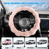 Plush Steering Wheel Cover Auto Interior Supplies Warm Car Steering Wheel Cover For Drivers Men Women Sedans Trucks SUVs RVs