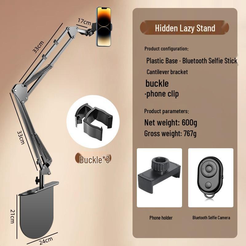 Portable Tablet Stand for Bedside and Desktop Viewing