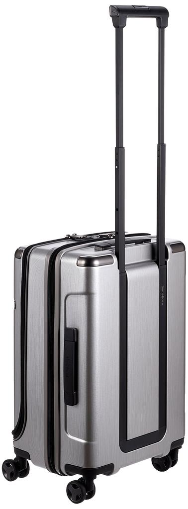 Valisă Geanta de transport EVOA Spinner 55 33L 55cm Deschis în față Permis Garantat 55cm Argintiu periat [Samsonite] 3,7 kg Bagă de mână