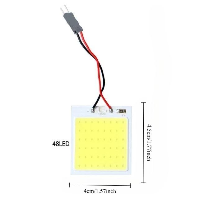 

Car Interior Accessories: 18/24/36/48 SMD T10 4W 12V COB LED Panel Lights for Car Dome and Interior