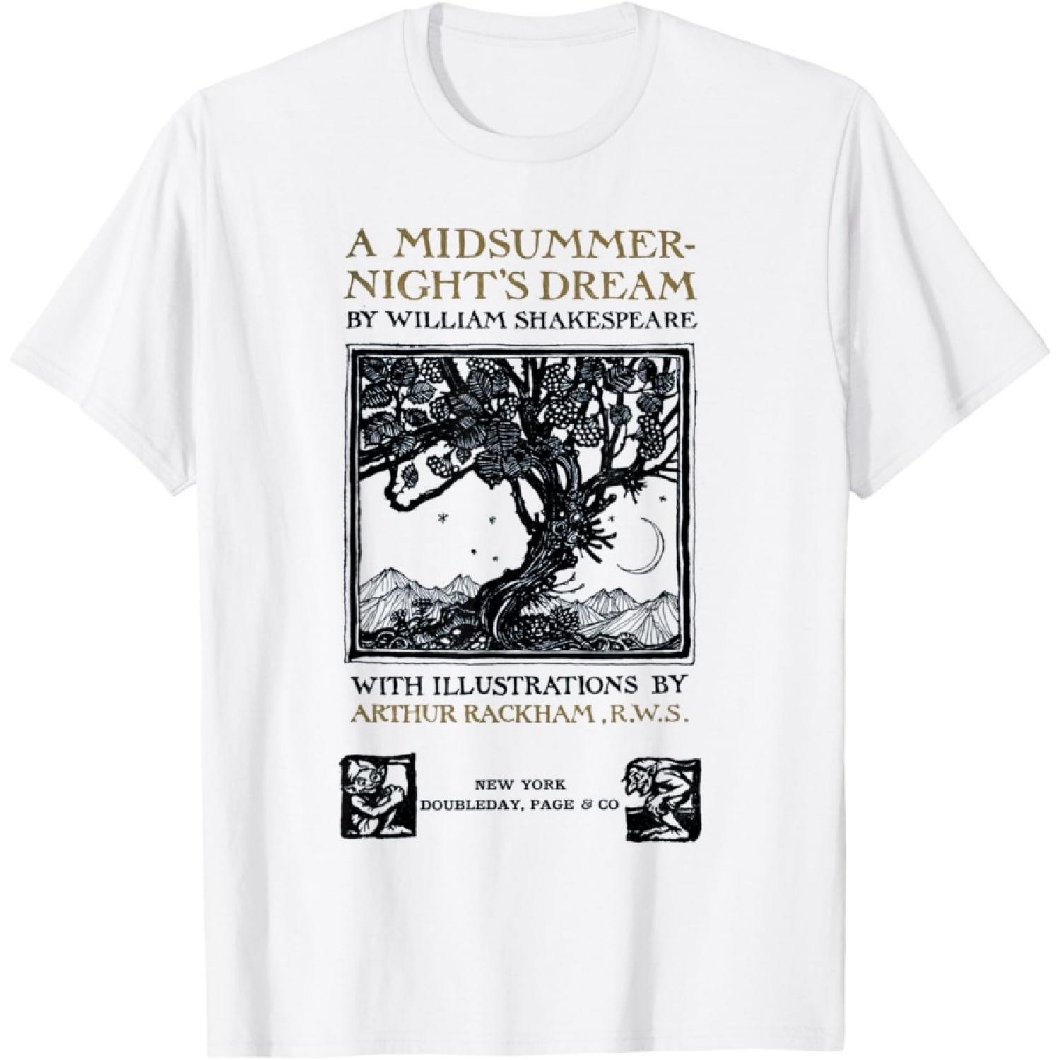 Футболка с титульным листом «Сон в летнюю ночь» Уильяма Шекспира S