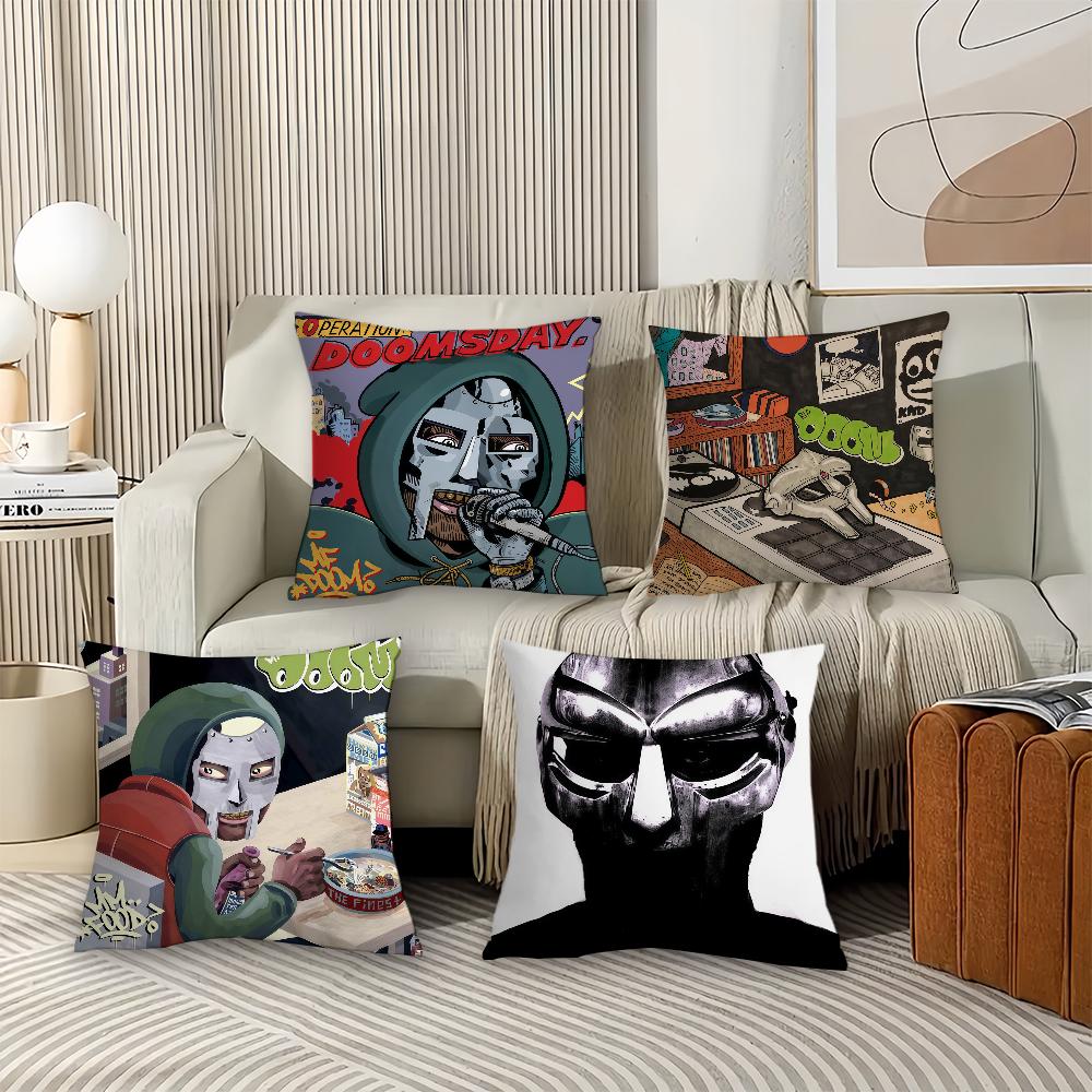 American Rapper m-MF D-dOOM Pillow Case Office Cushions Suitable For Sofa Car Bedroom Decorative Cushion Cover