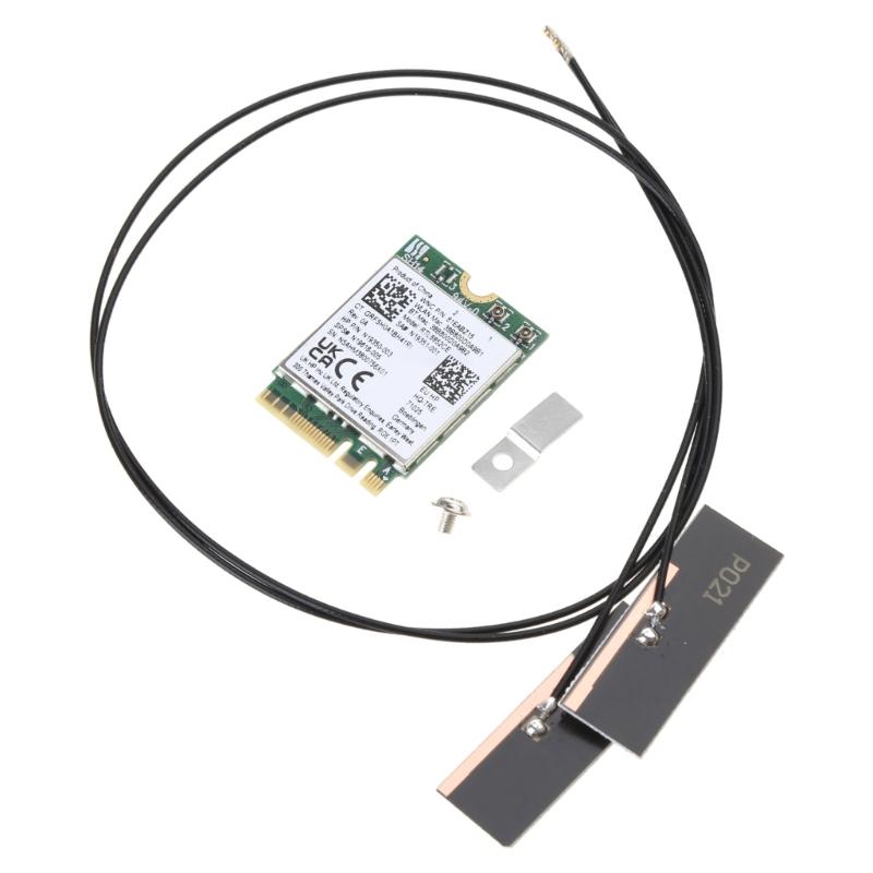 Receptor Wifi 5400Mbps Tri-Band 2.4/5/6Ghz Placa WiFi 6E Compatível com Bluetooth 5.3 Adaptador Sem Fio RTL8852CE para