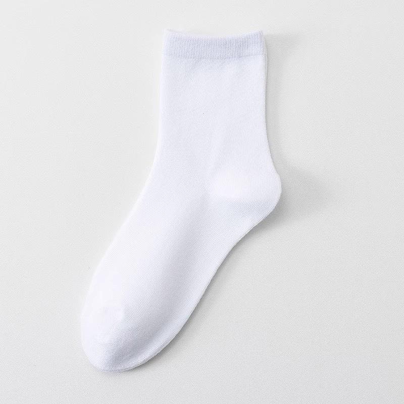 Herren Sportliche Baumwollsocken in Wadenlänge - Schwarz, Weiß, Grau