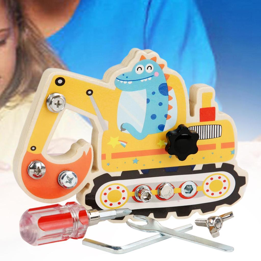 Holzschraubendreher-Beschäftigungsbrett, Frühes Lernen der Feinmotorik, Schraubbrett, Sensorisches Brett, Lernspielzeug für Kinder, Weihnachtsgeschenk