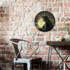 Vintage Round Metal Wall Art, Forest Goddess Moon Tree Branch Sign, Mystical Nature Home Decor for Bar Cafe