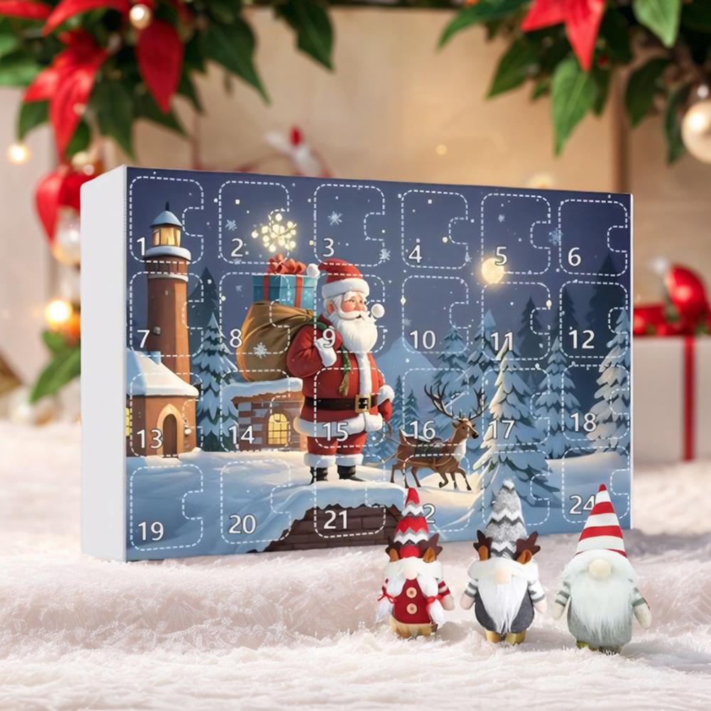2024 Christmas Gnome Holidays Advent Calendar Gnome Dolls 24 Days Xmas Countdown Calendar Christmas Countdown Calendar for Kids