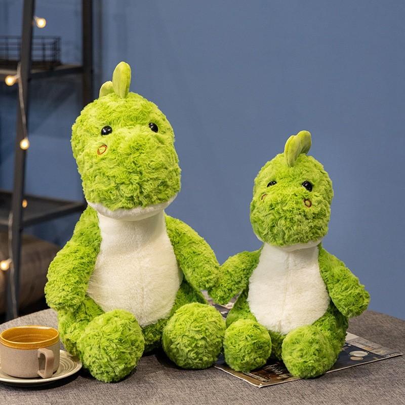 Adorable Dinosaur Green Plush Toy Soft Stuffed Animal Pillow For Sleep  Comfort
