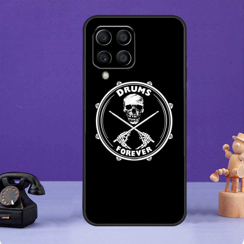 Musical Instrument Drum Case For Samsung Galaxy M12 M32 M52 M55 M13 M33 M53 M14 M34 M54 M20 M30s M31s M51 M31 M21