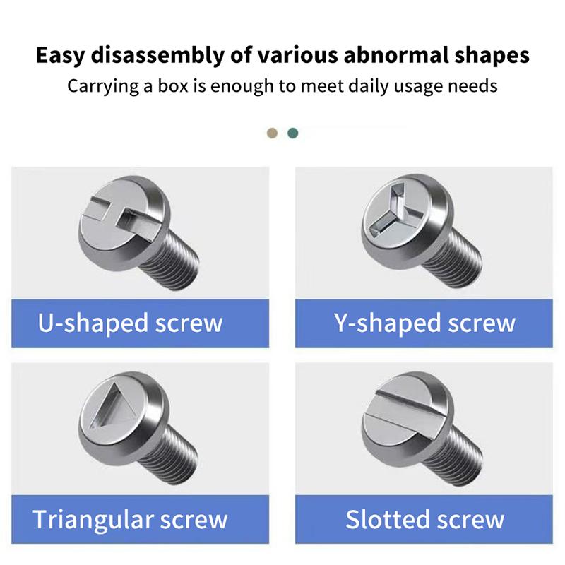 1Set 26 In 1 Ratchet Screwdriver Set Magnetic Dual-Purpose Batch Head Telescopic Labor-Saving Screwdriver Hand Tool